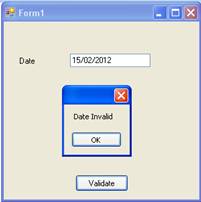 Date Validation in C Sharp .NET
