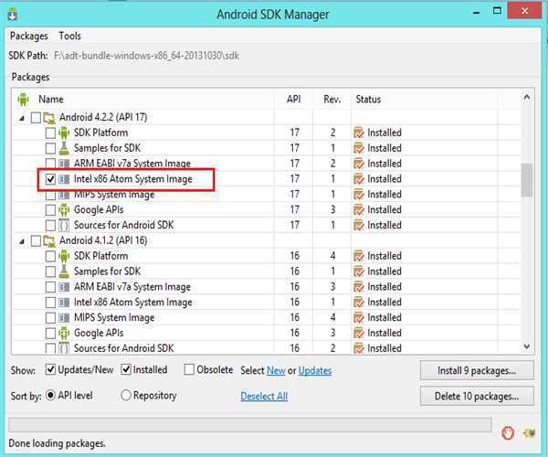 Speeding up Android Emulator MindStick