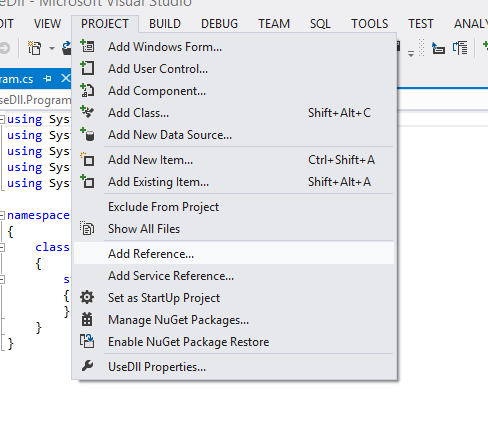 Creating and Using Dll (Dynamic Link Library) in C#