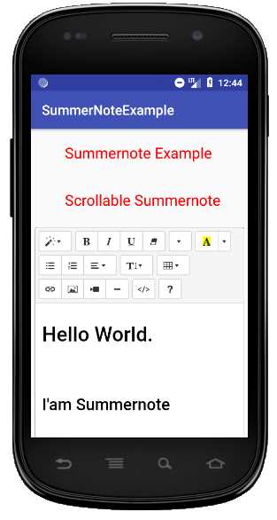 How to add summernote editor in  android studio project?