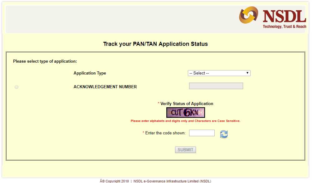 How to check PAN Application Status?