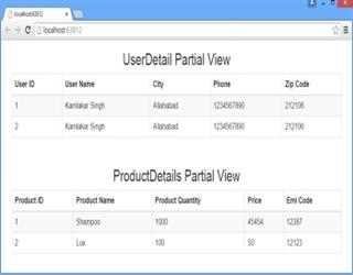 Render Partial Views in ASP.NET MVC Using Ajax