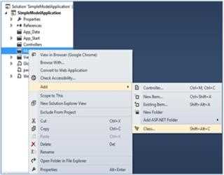 Create A Simple Model in Asp.Net MVC 4 Application