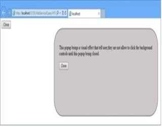 Simple popup panel in HTML