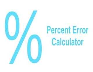 Equation for Percent Error.