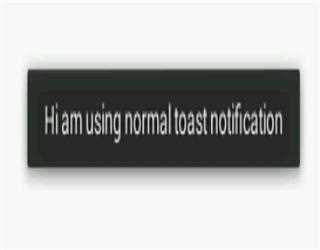 Create custom toast notification in android