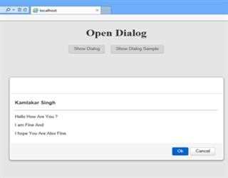Dialog Using BootStrap in ASP.Net