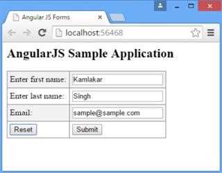 AngularJs Forms