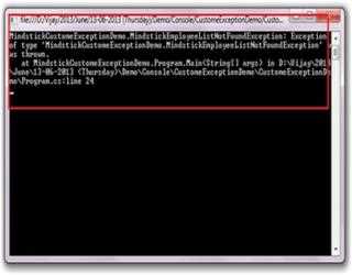 Create custom (User Define) Exception in C#