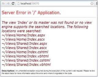 First ASP.Net MVC 4 Application