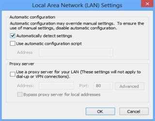 How to turn off proxy server Windows 8