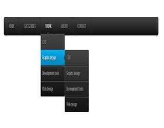 CSS3 animated dropdown menu
