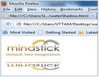 Make image or text Water Shadow using CSS3 and HTML