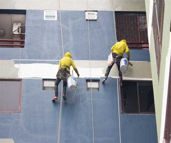 Why the rope access method is the best way to paint commercial buildings?