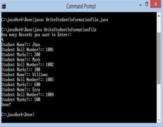 Read and Write Text file using Java