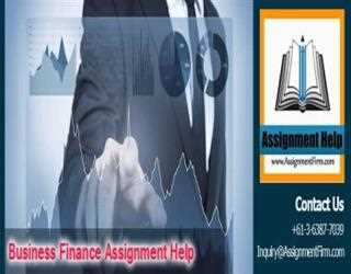 Business Finance Assignment Help from Expert and Professional Writer