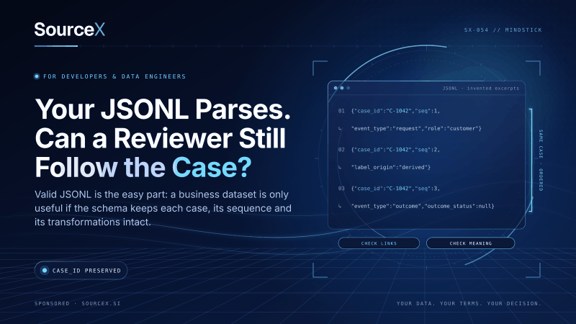 Your JSONL Parses. Can a Reviewer Still Follow the Case?
