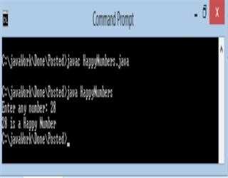 Happy numbers in java