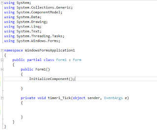 How to display current Time on C# form in Visual Studio 2012