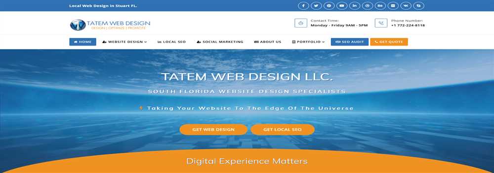banner image of Tatem Web Design LLC. 