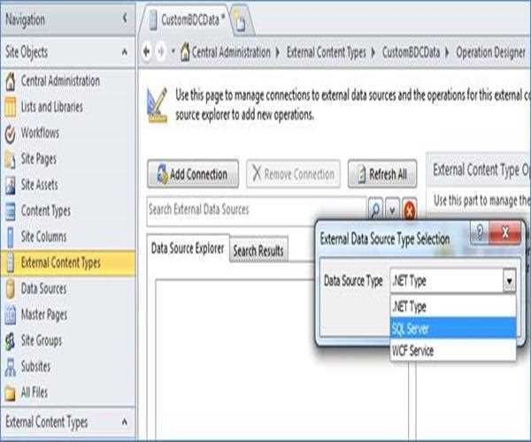 Business Data Connectivity Service in SharePoint 2010
