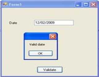 Date Validation in C Sharp .NET
