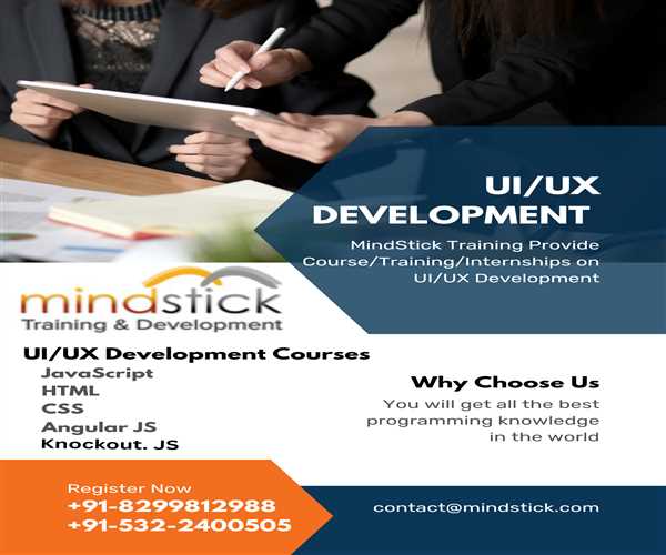 Why You Should Learn UI/UX Development At The MindStick Training Portal