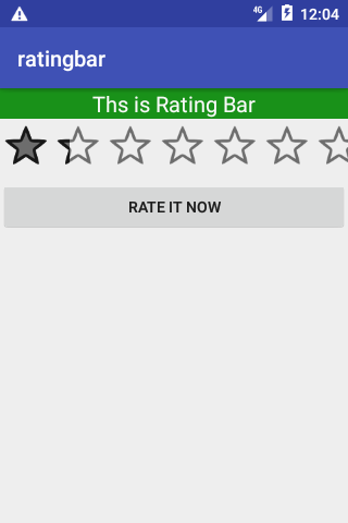Android Rating bar