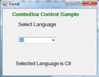 ComboBox Control in C#.Net
