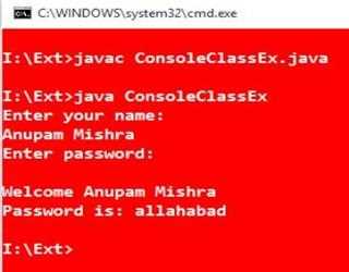 Java Console Class