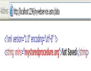 How to use Stored Procedure with Web Service Application in C#.Net