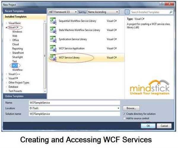 Creating and Accessing WCF Services