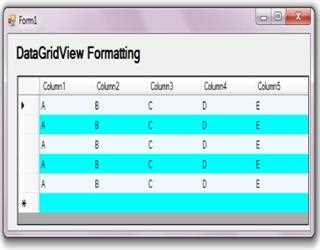 Datagridview Formatting in C#