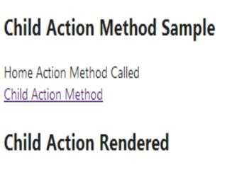 Child Action Method in Asp.Net Mvc 4