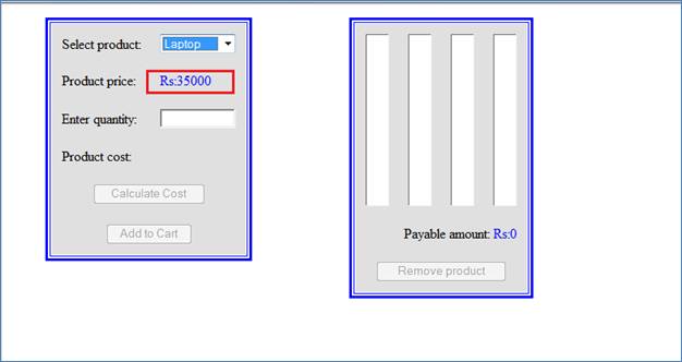 Simple Javascript Practice – Shopping Cart – MindStick