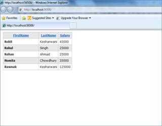 WebGrid Control in ASP.NET MVC