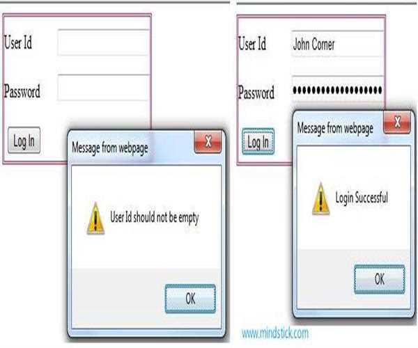 Implementing OnBlur event in Java Script