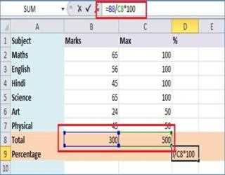How to do percentages in Excel