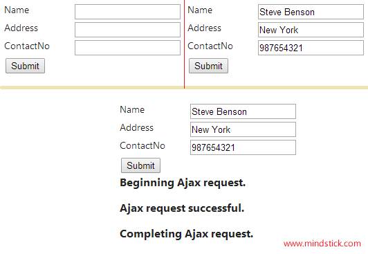 The Ajax Helper tools and Controls in Asp.Net MVC 4
