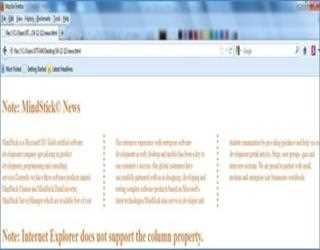 Column property using CSS3 and HTML
