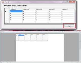 Datagridview Printing in C#
