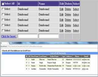 Select All CheckBox from Header CheckBox