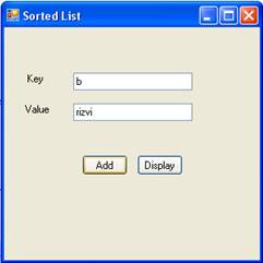 Sorted list in CSharp .NET – MindStick
