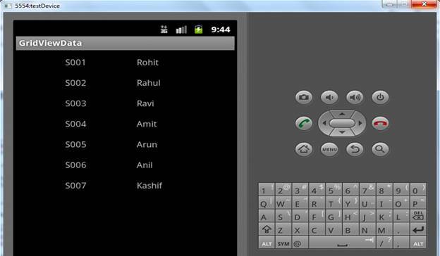 Display Data in GridView in Android