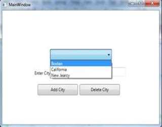 Combo Box control in WPF image