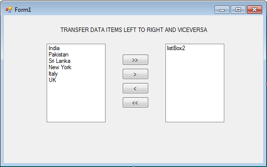 LISTBOX APPLICATION IN C# – MindStick