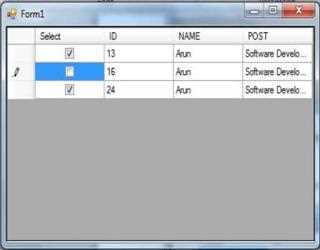 CheckBox in DataGridView in C# image