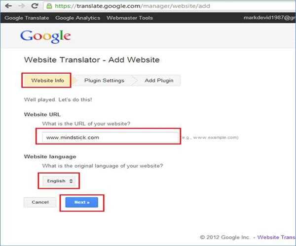 Integrated Google Translator API in your website
