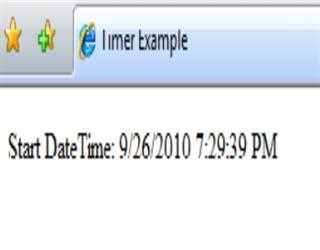 ASP.Net AJAX Server Control: Timer image