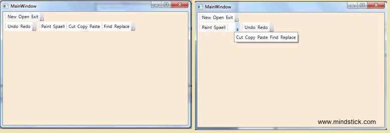 ToolBarTray Control in WPF